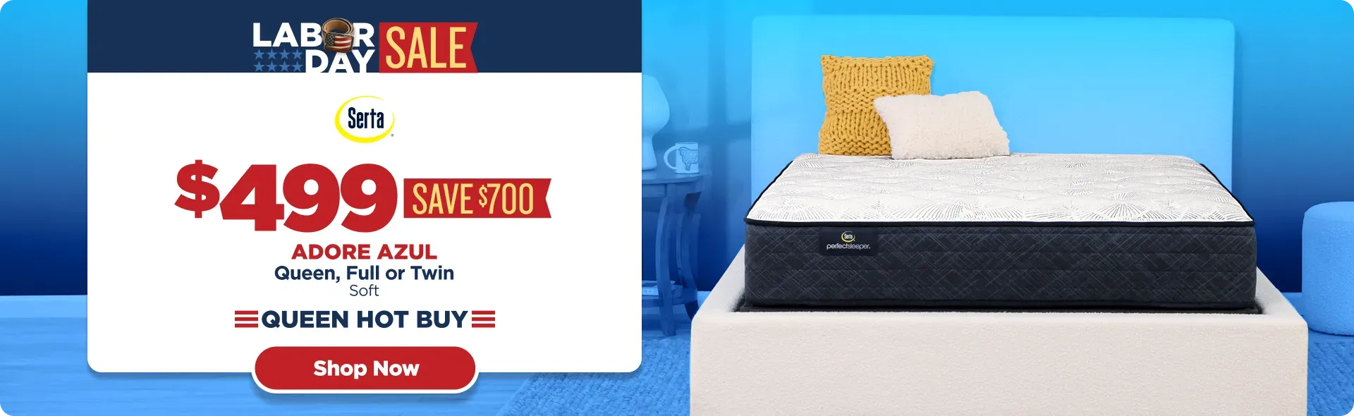 Labor Day Serta Adore Azul 